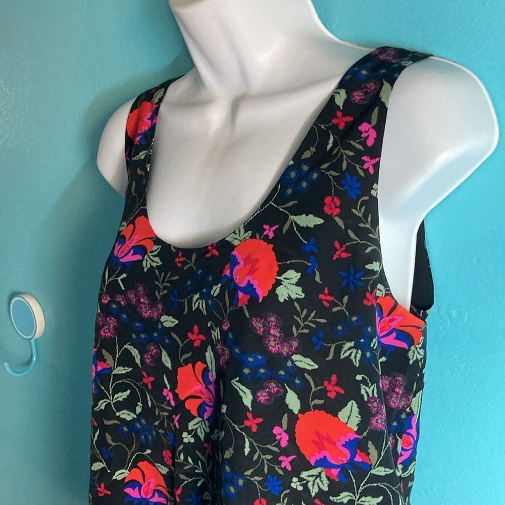 Joie Womens Size S Silk Floral Tank Top Fully Lined Pullover Sleeveless 36" Bust